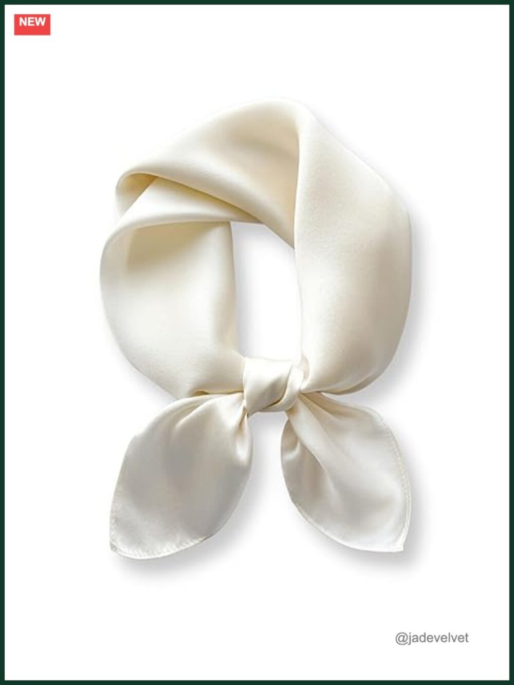 100% Pure Mulberry Silk Square Scarf for Women - 26" Neckerchief